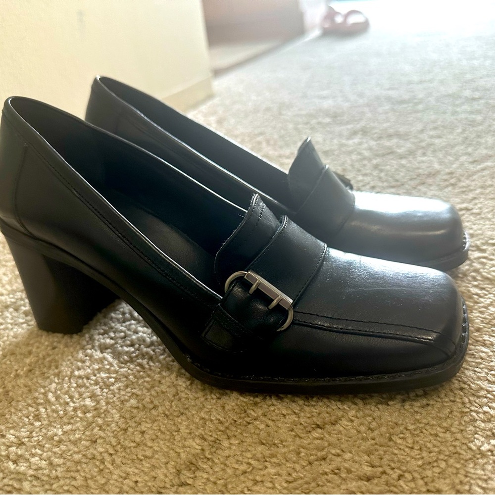 Square toe heels